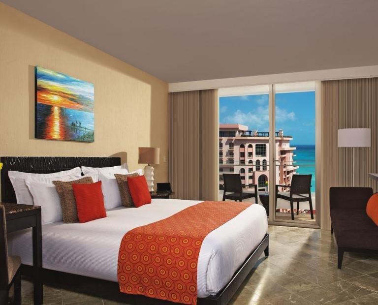 Chambre standard vue mer partielle Hôtel Krystal Grand® Cancún All Inclusive Chambre standard vue mer partielle Hôtel Krystal Grand® Cancún All Inclusive